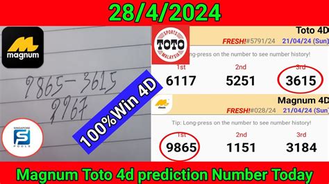 magnum 4d lucky number today